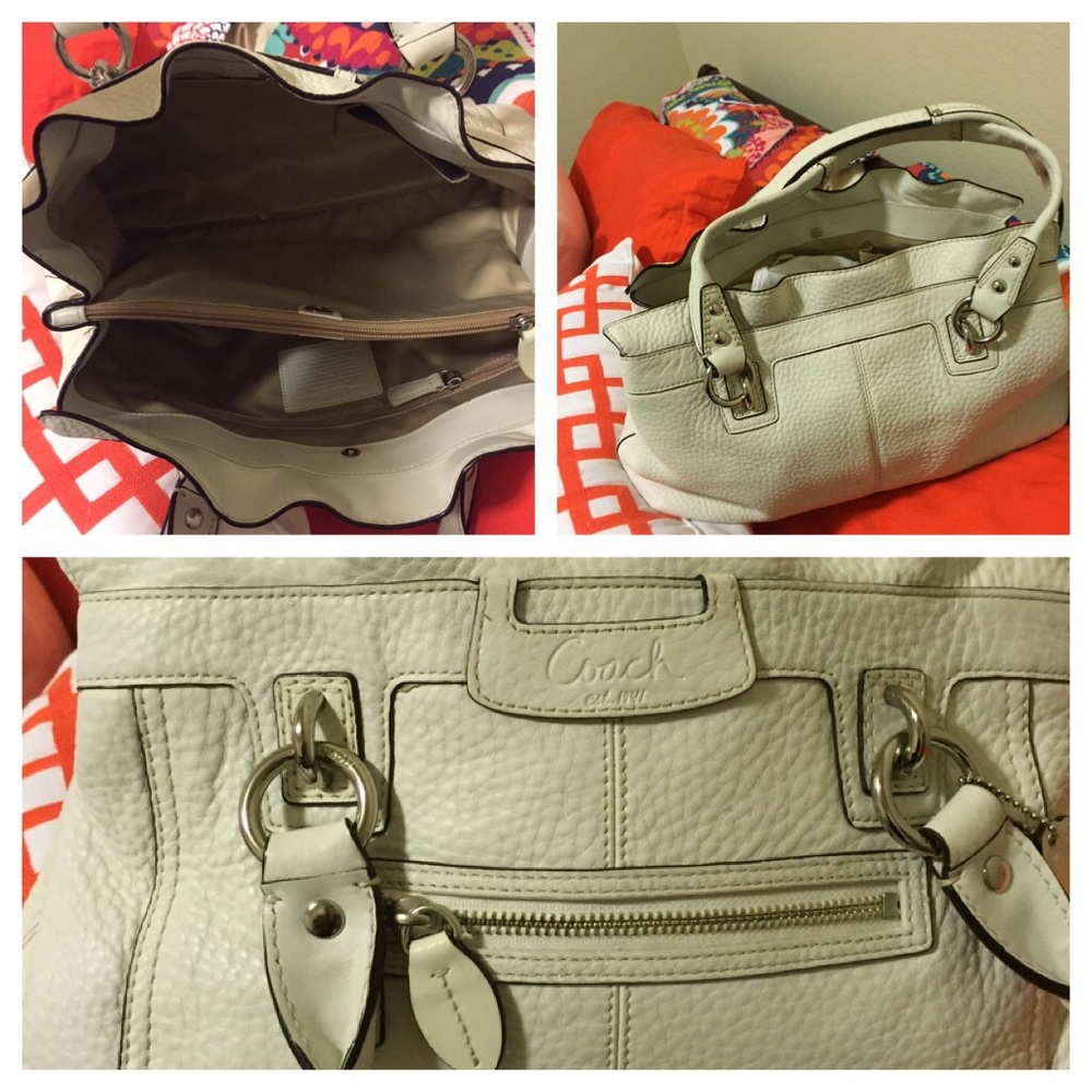 COPY - Coach pebble texture leather satchel